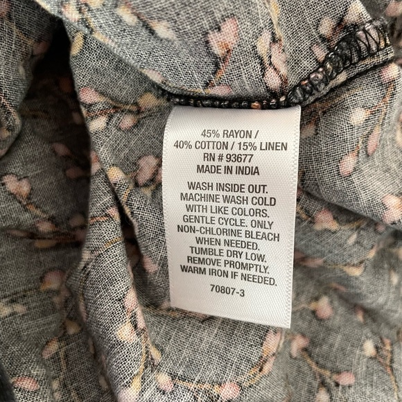 Ana | front tie floral spaghetti strap sun dress size small - Picture 8 of 9